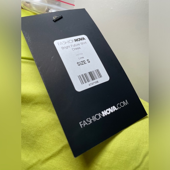 NWT FashionNova bright Future Shirt Dress - Picture 8 of 8